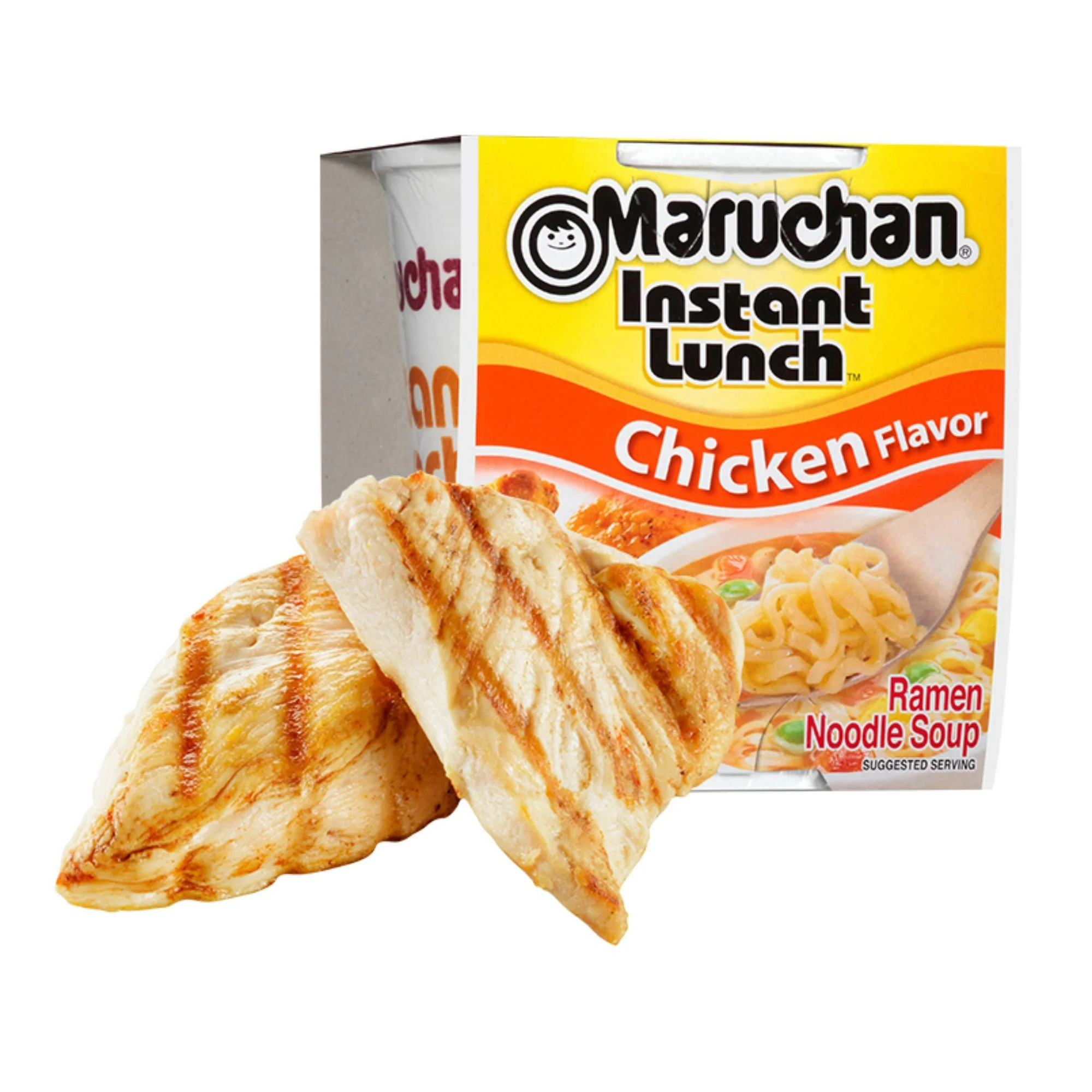 (12 pack) Maruchan Instant Lunch Chicken Flavor Ramen Noodles, 2.25 oz, 6 Count Shelf Stable Cup - Image 4