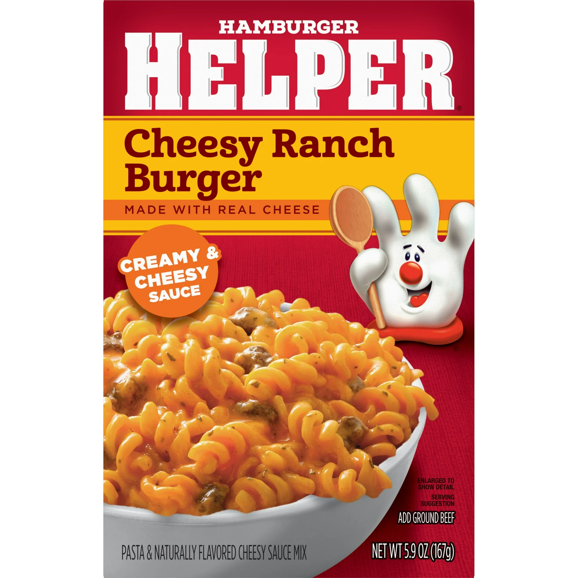 Hamburger Helper Cheesy Ranch Burger, 5.5 oz Box