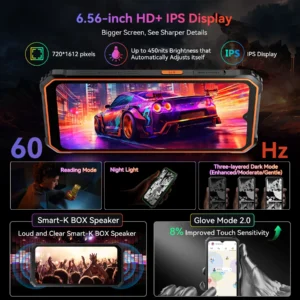 Blackview Rugged Cell Phones BV4800 Pro 4GB+128GB Octa-core 6.5” IP68 & IP69K Waterproof Smartphones, 4G LTE Dual SIM, NFC Glove Mode, Green