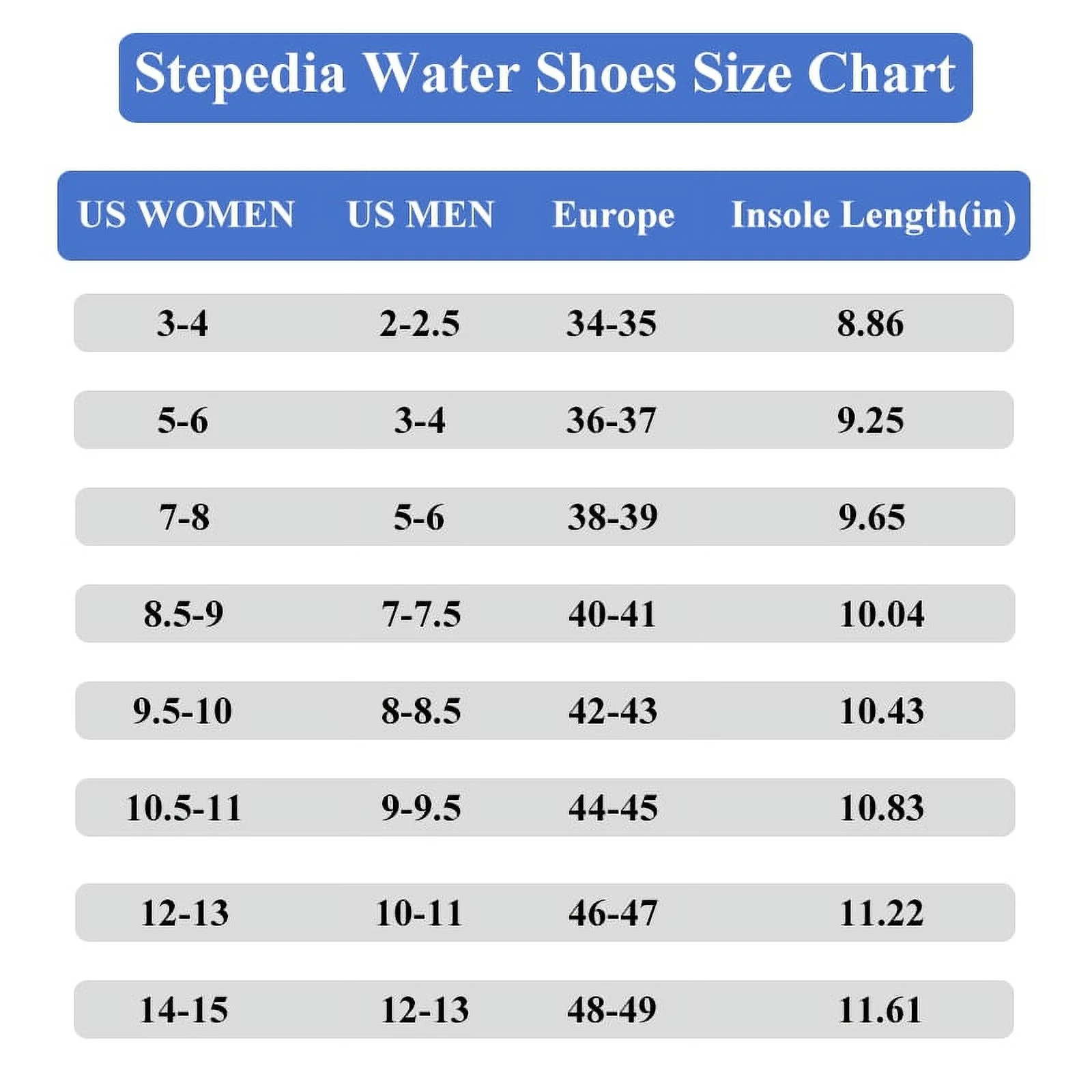 Stepedia Water Shoes Women's Men's Non Slip Aqua Socks Swim Shoes for Beach Surfing Yoga Pool 8.5-9 Women/7-7.5 Men - Image 4