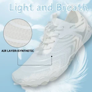 BERANMEY Pro Barefoot Shoes for Women & Men Wide Toe Box Hiking Water Shoes Non-Slip Breathable Barefoot Swim Surf Shoes for Beach Pool Aqua Running & Walking Fast Drainage & Waterproof Design