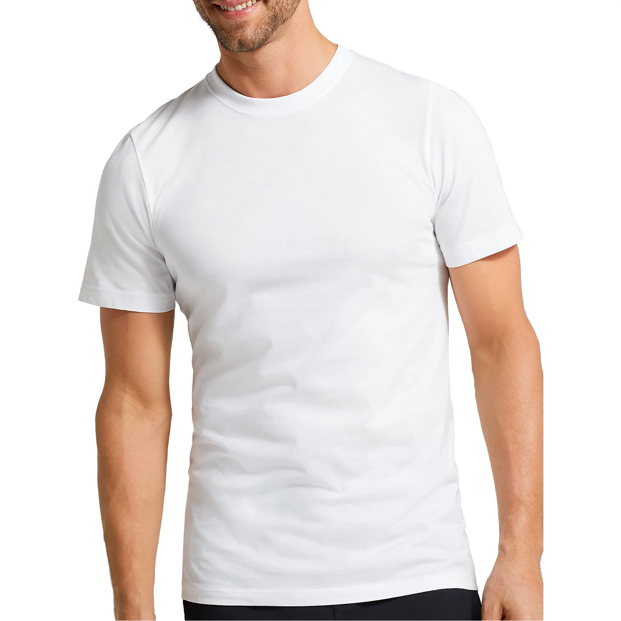 Jockey® Essentials Men's 100% Cotton T-shirt, 3 Pack, Undershirts, Comfort Crew Neck Style, Staycool+ Technology, Sizes Small, Medium, Large, Extra Large, 2XL, 3XL, 6803 - Image 4