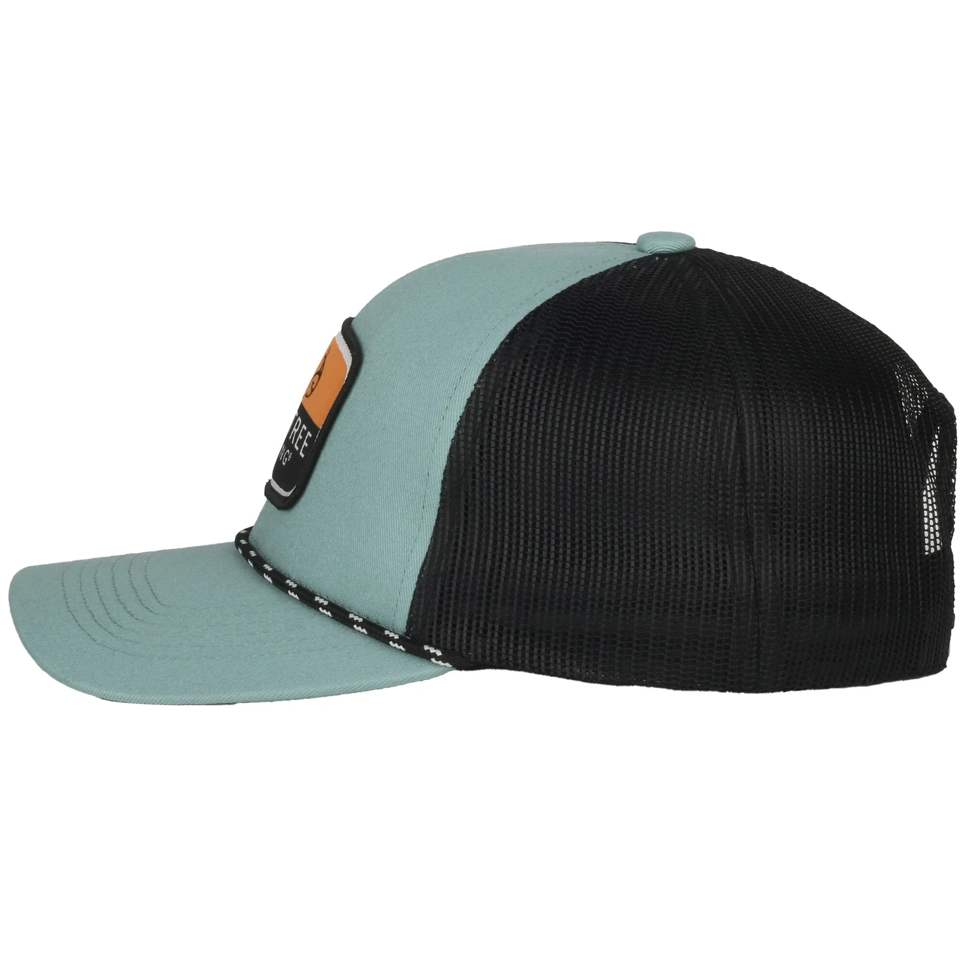 Realtree Fishing® Cap, Structured Trucker Hat for Men, Mesh Back, Rope Accent, One Size, Adult, Sage/Black - Image 3