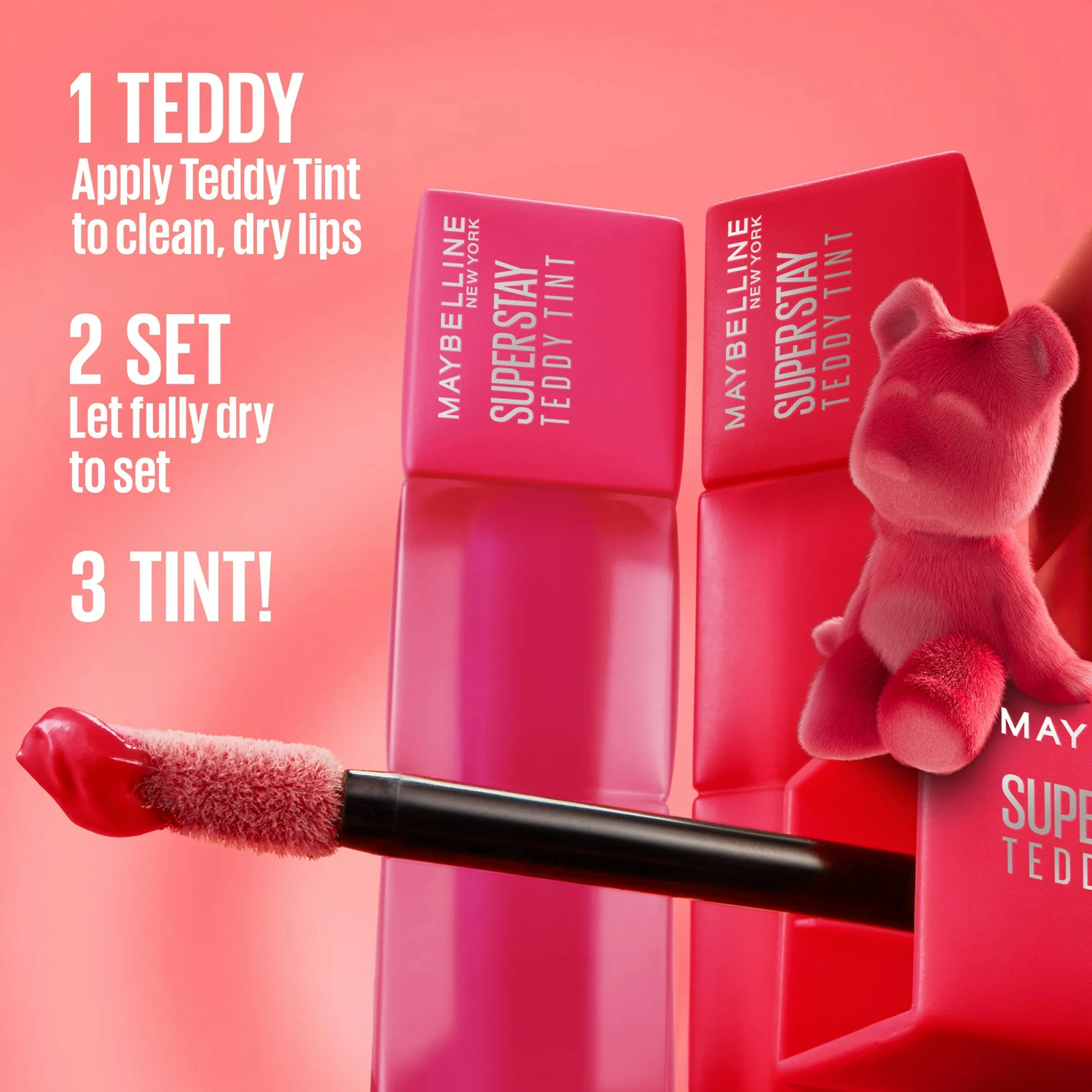 Maybelline Super Stay Teddy Tint, Long Lasting Matte Lip Stain, Kneehigh, 0.17 fl oz - Image 2
