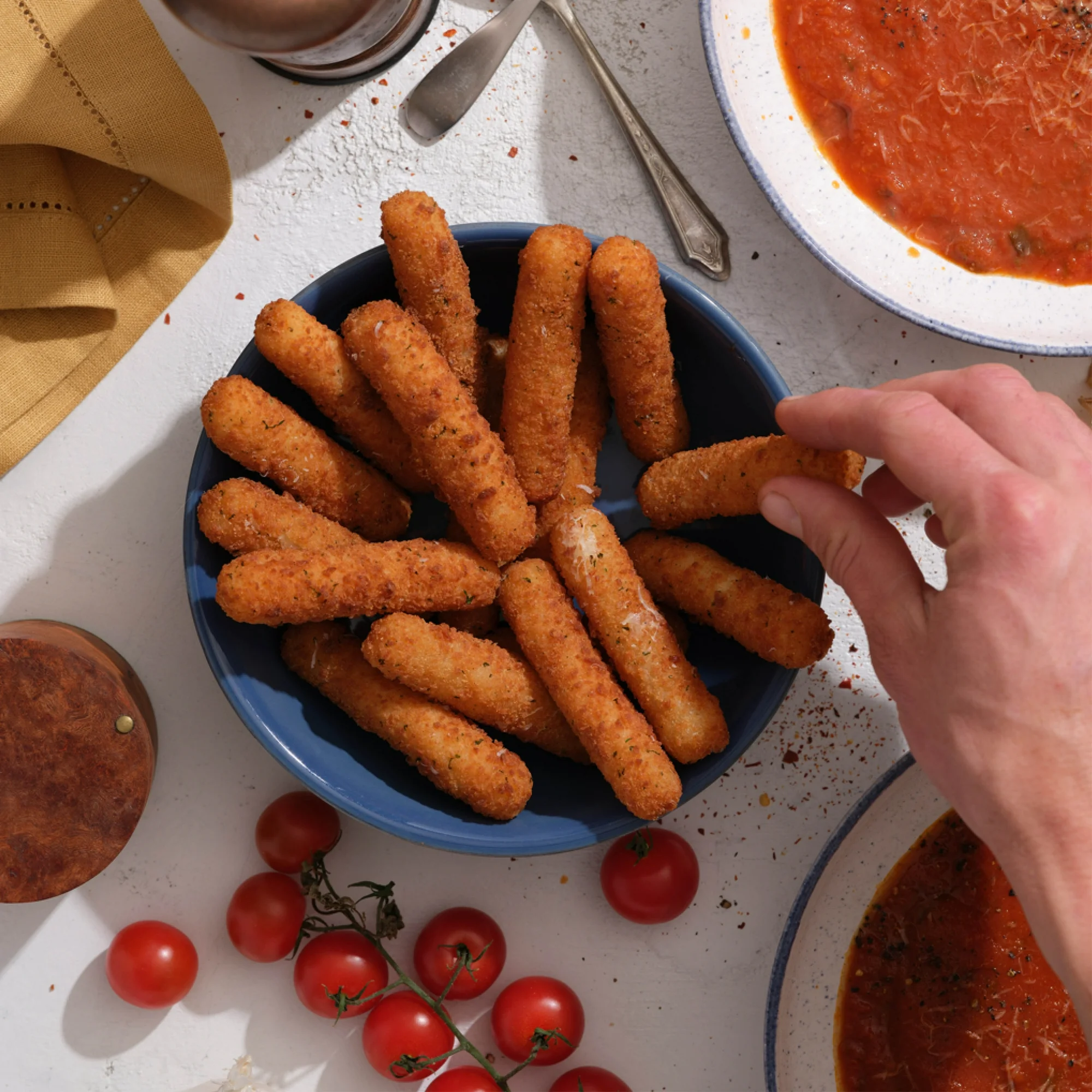 Feel Good Foods Mozzarella Sticks, Appetizers, 8 oz - Image 5