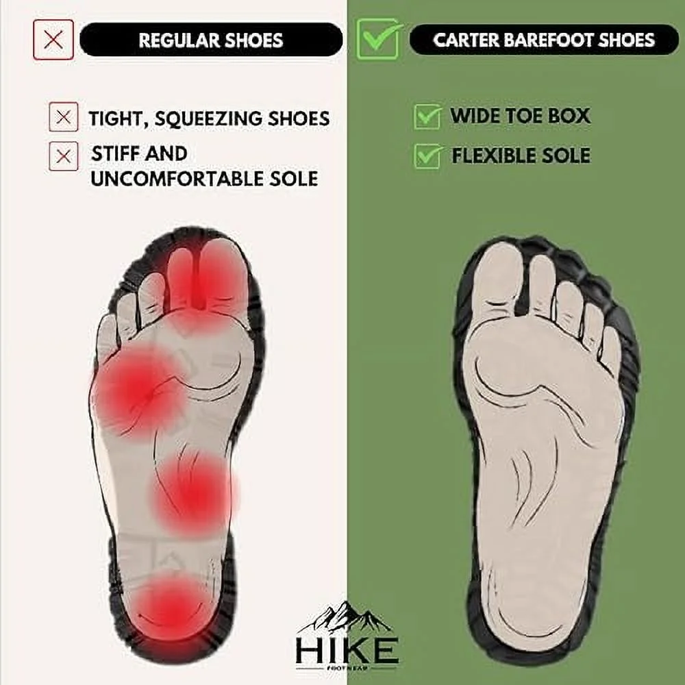 Hike Footwear Carter Elite - Flexible Barefoot Shoes for Women & Men, Non-Slip Wide Toe Box Running Sneakers, Minimalist Zero Drop Design (Unisex) - Image 2