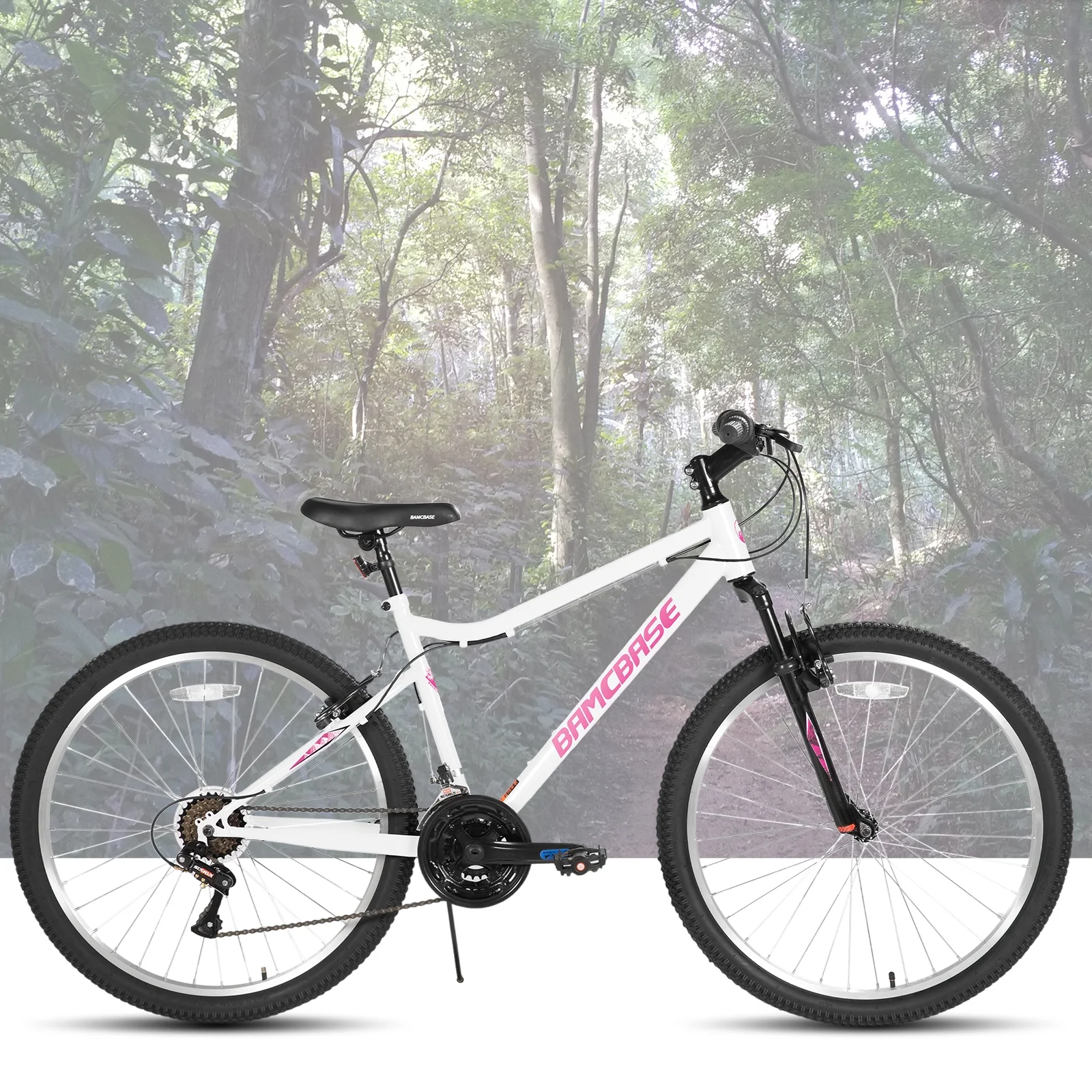 HILAND 26 inch Mountain Bike for Men Women, 18 Speeds High-Carbon Steel Frame, Sport Cycling MTB Bicycle for Adult - Image 4