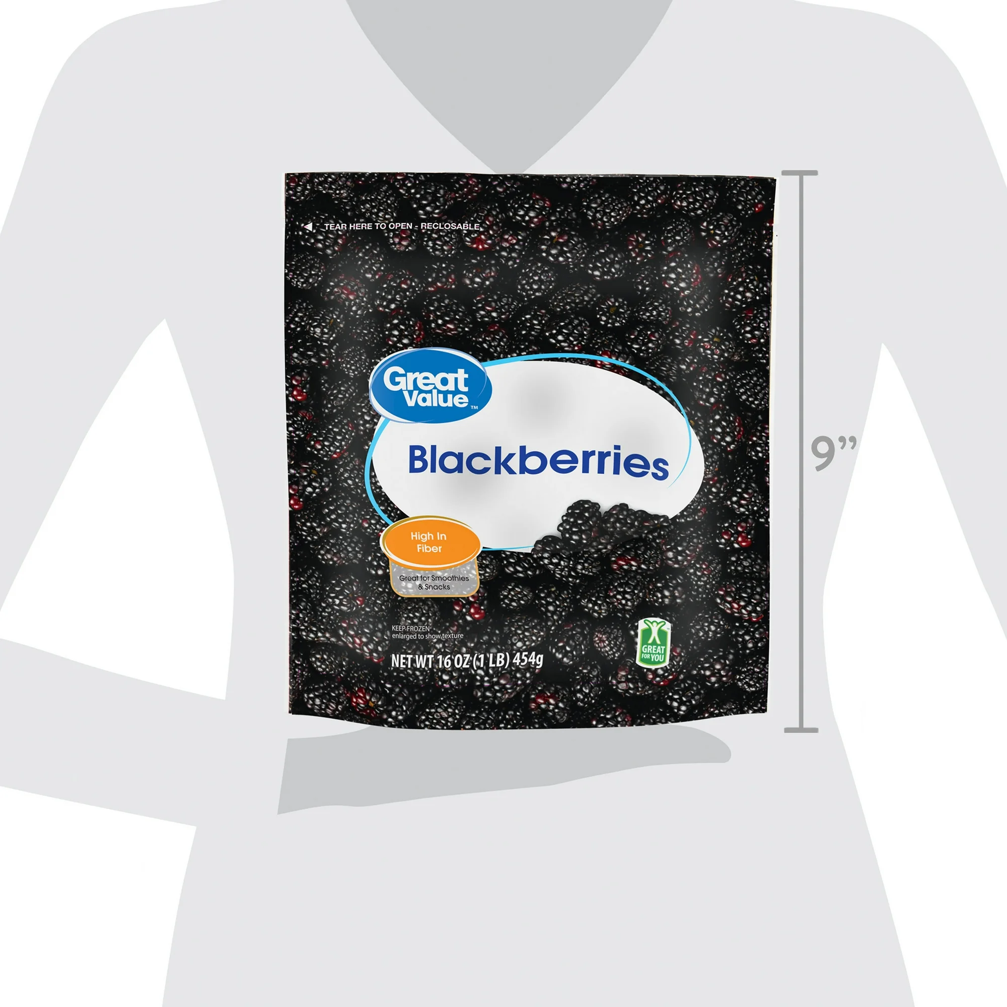 Great Value Frozen Blackberries, 16 oz - Image 3