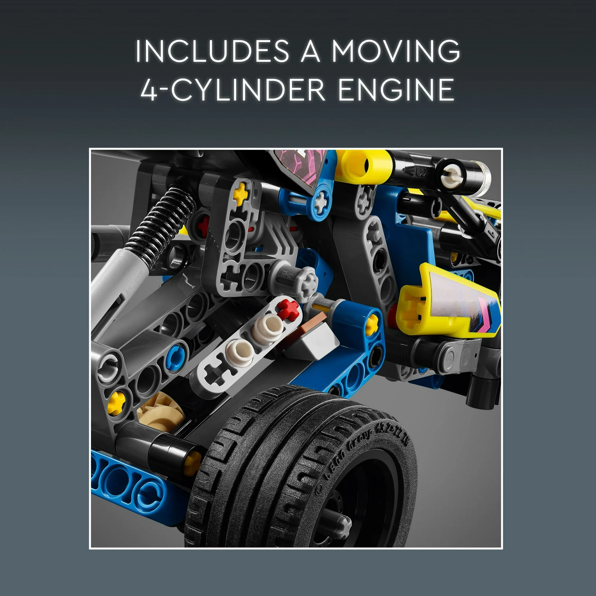 LEGO Technic Off-Road Race Buggy Buildable Car Toy, Cool Toy for 8 Year Old Boys, Girls and Kids who Love Rally Contests, Race Car Toy Featuring Moving 4-Cylinder Engine and Working Suspension, 42164 - Image 5