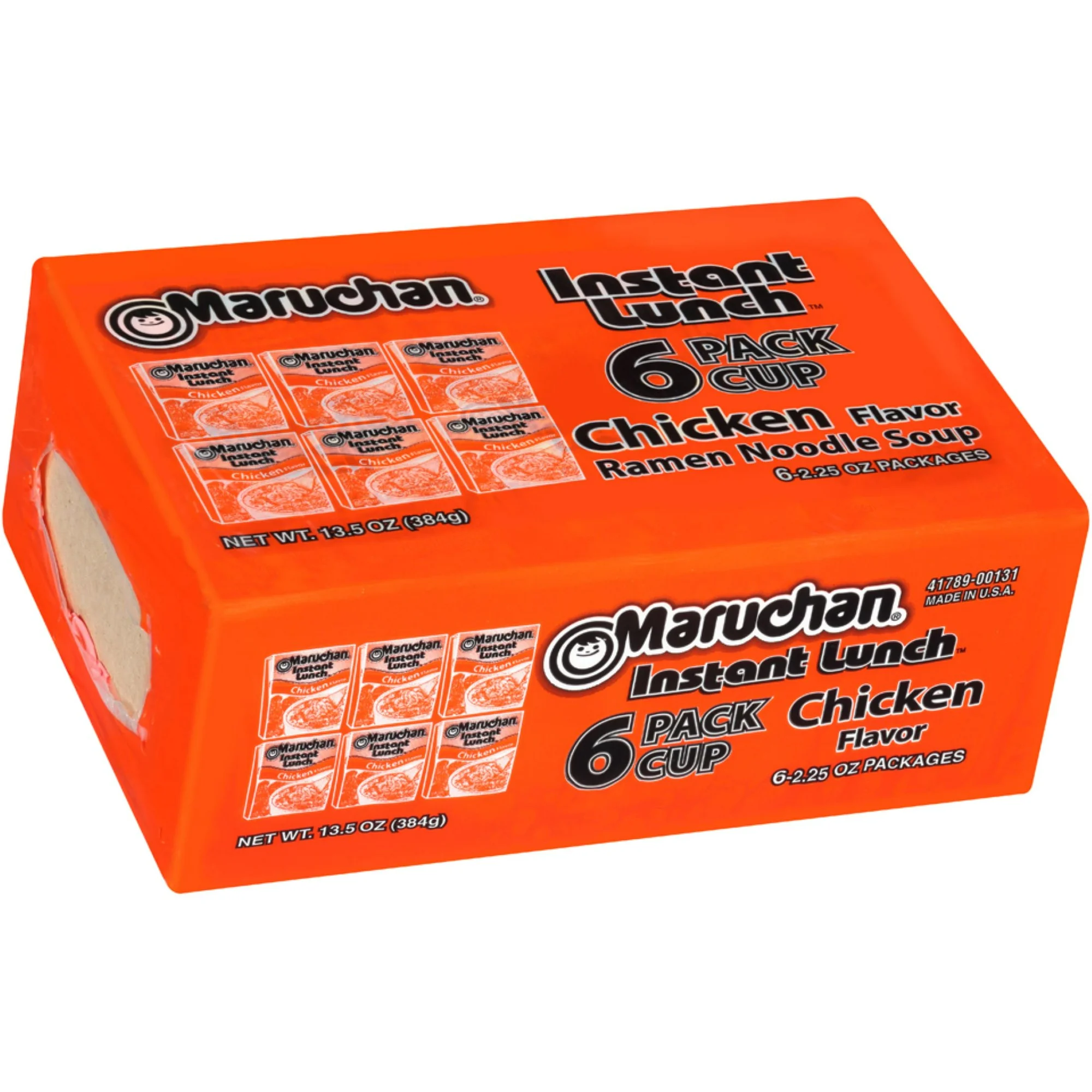 (12 pack) Maruchan Instant Lunch Chicken Flavor Ramen Noodles, 2.25 oz, 6 Count Shelf Stable Cup - Image 2