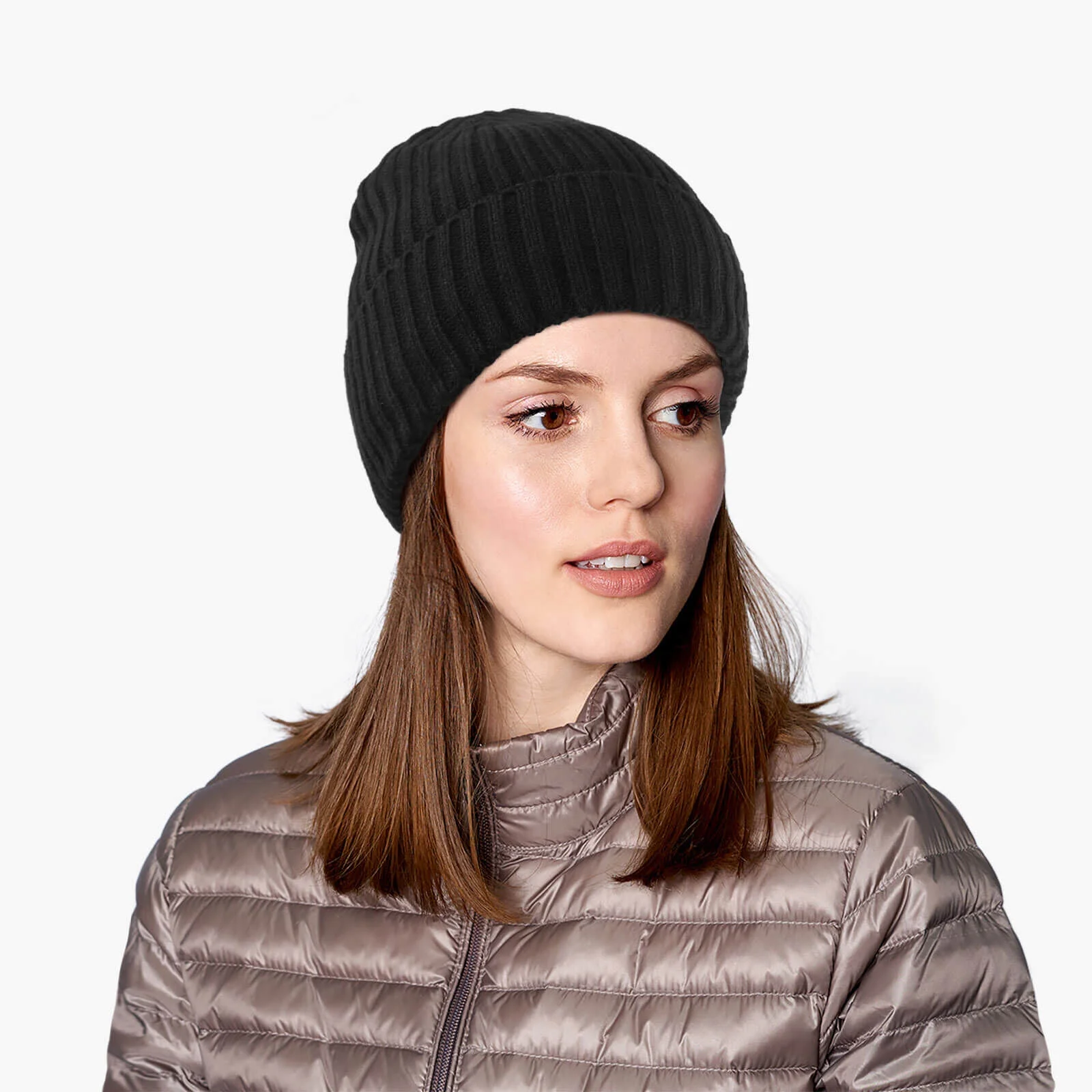 OZERO Knit Beanie Winter Hat Thermal Polar Fleece Ski Stocking Snow Skull Cap for Men and Women Black - Image 3