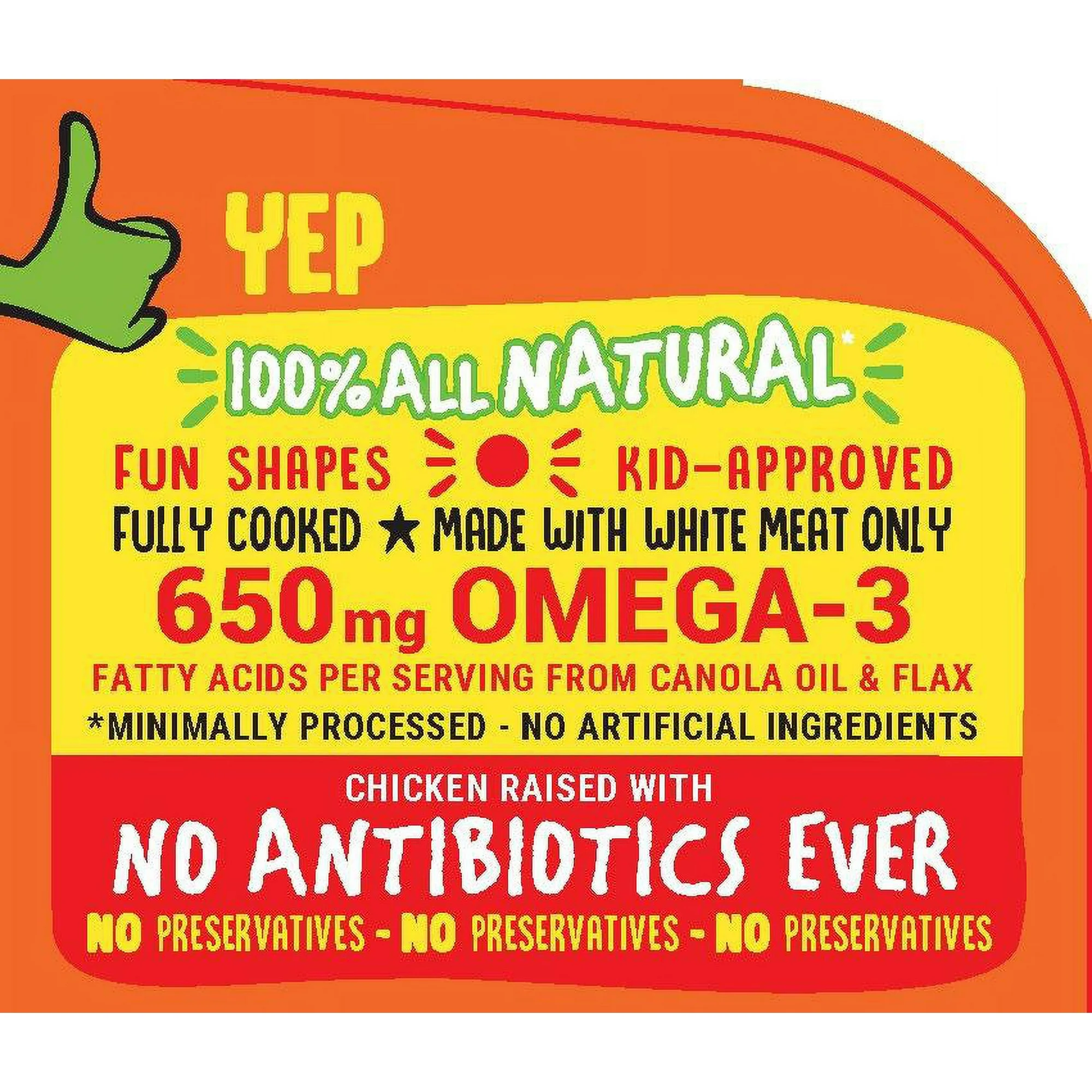 Yummy All Natural Dino Buddies, Dinosaur Shaped Nuggets 48 oz Fully Cooked Frozen - Image 3