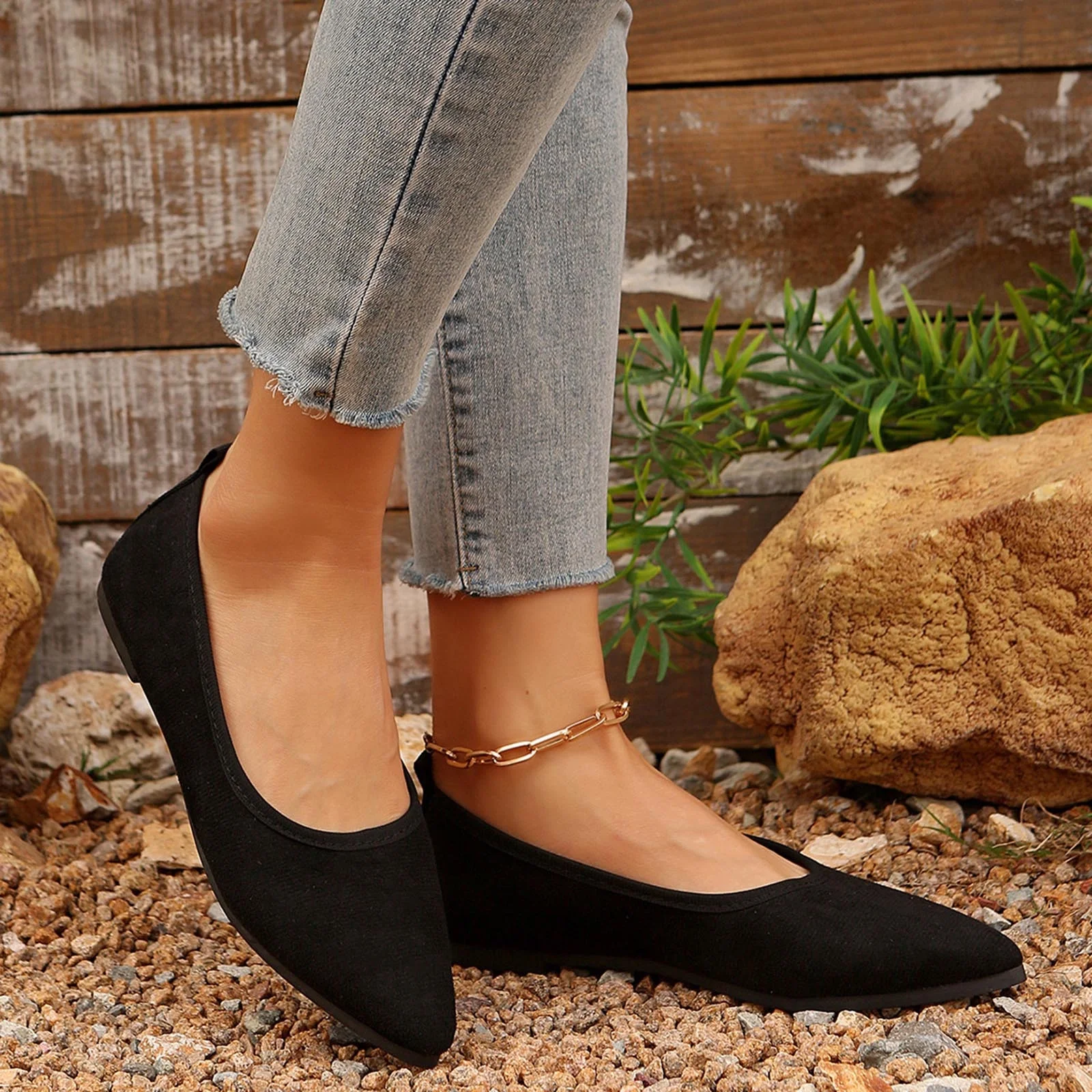 Wowcloth Flat Driving Shoes for Women – Comfortable Slip-On Versatile Casual for Office & Everyday Wear,Plus Size - Image 5