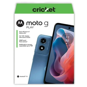 Cricket Wireless Moto G Play 2024 64GB, 4GB RAM (Prepaid) - Sapphire Blue