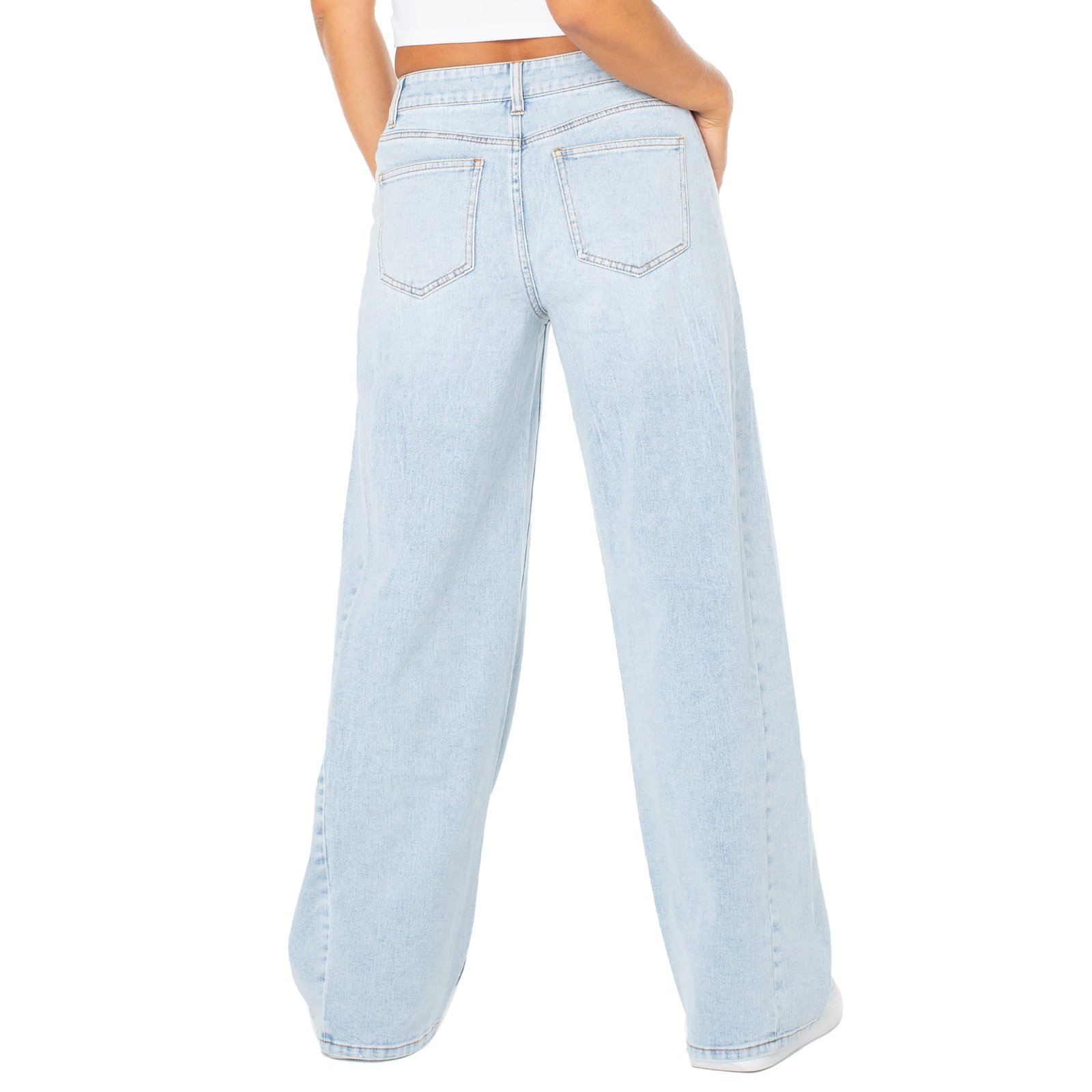 Celebrity Pink Wide Leg Trouser Pocket Jean - Image 4