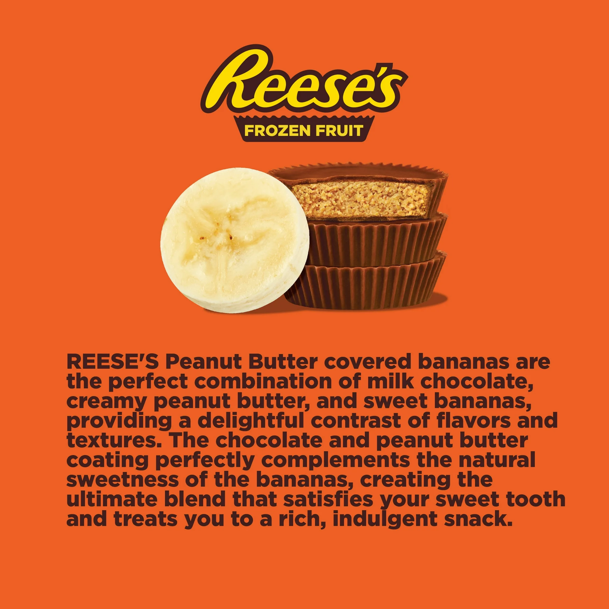 Reese’s Banana Slices in Milk Chocolate and Reese's Peanut Butter Chips, 8 oz (Frozen) - Image 5