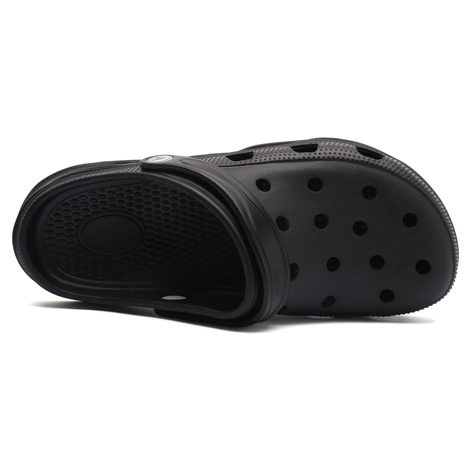 GUBARUN Unisex Garden Clogs Shoes Slippers Sandals for Men and Women Black,11 Women/9.5 Men - Image 5