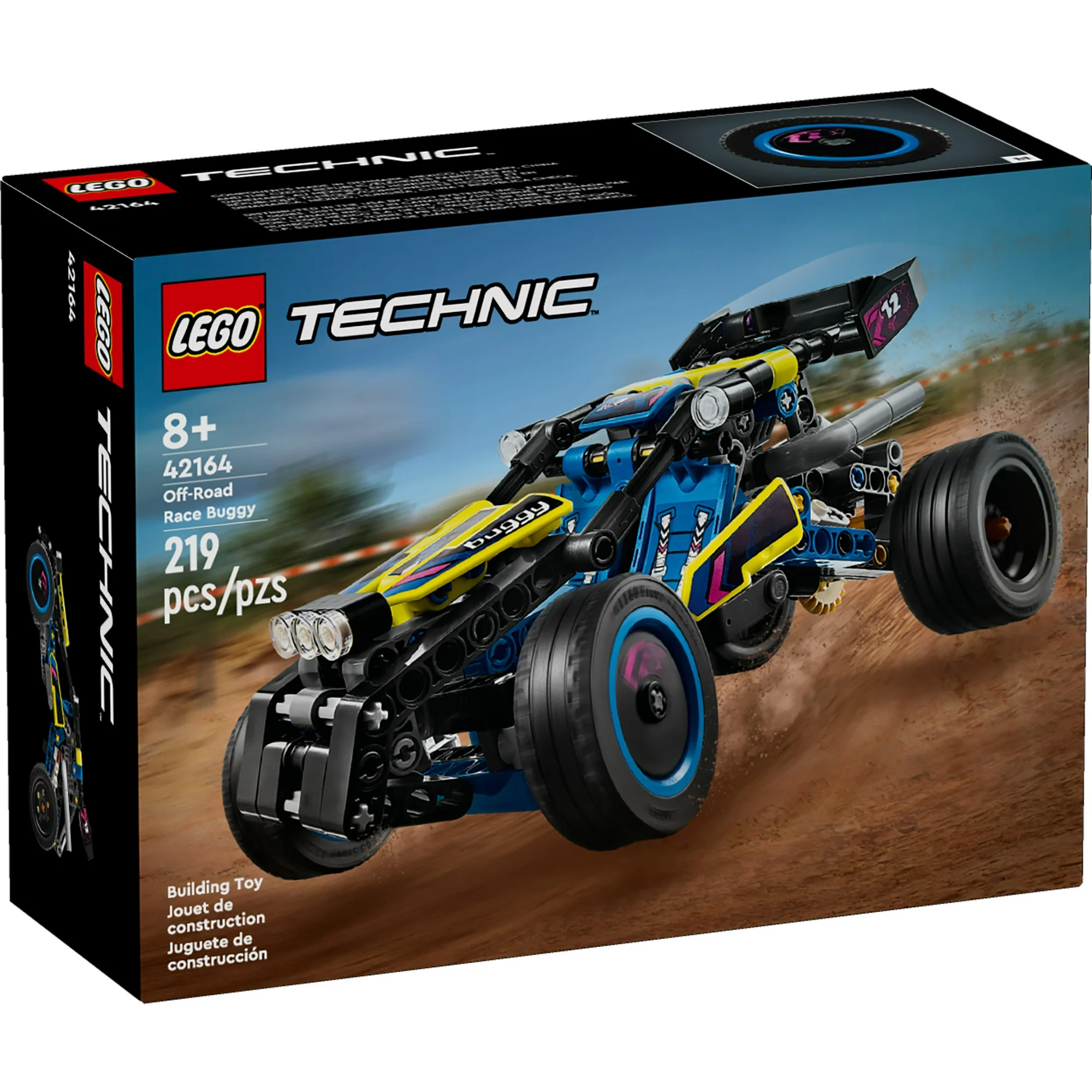 LEGO Technic Off-Road Race Buggy Buildable Car Toy, Cool Toy for 8 Year Old Boys, Girls and Kids who Love Rally Contests, Race Car Toy Featuring Moving 4-Cylinder Engine and Working Suspension, 42164 - Image 6