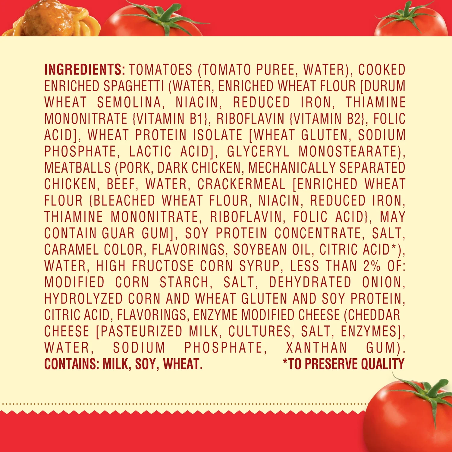 Chef Boyardee Spaghetti and Meatballs in Tomato Sauce, Ready-to-Eat Meal, 14.5 oz. Can - Image 4