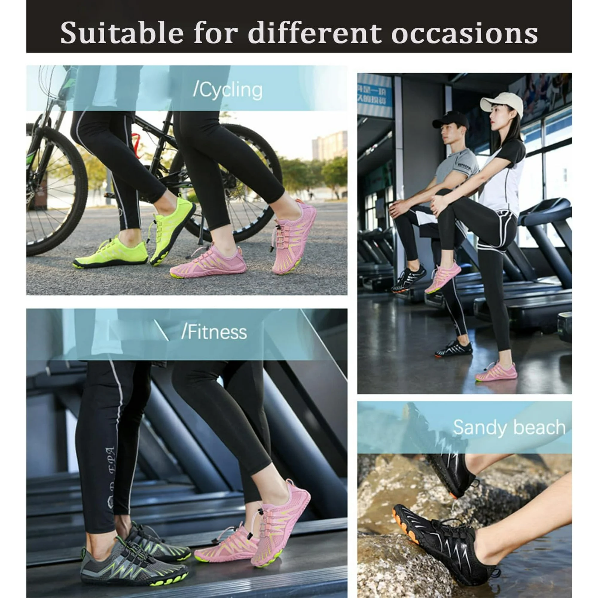 Grounded Barefoot Footwear for Women and Men, Non Slip Hikes Water Shoes , Hiking Bare Foot Unisex, Foot Shaped Sneakers Wide Toe Box - Image 2