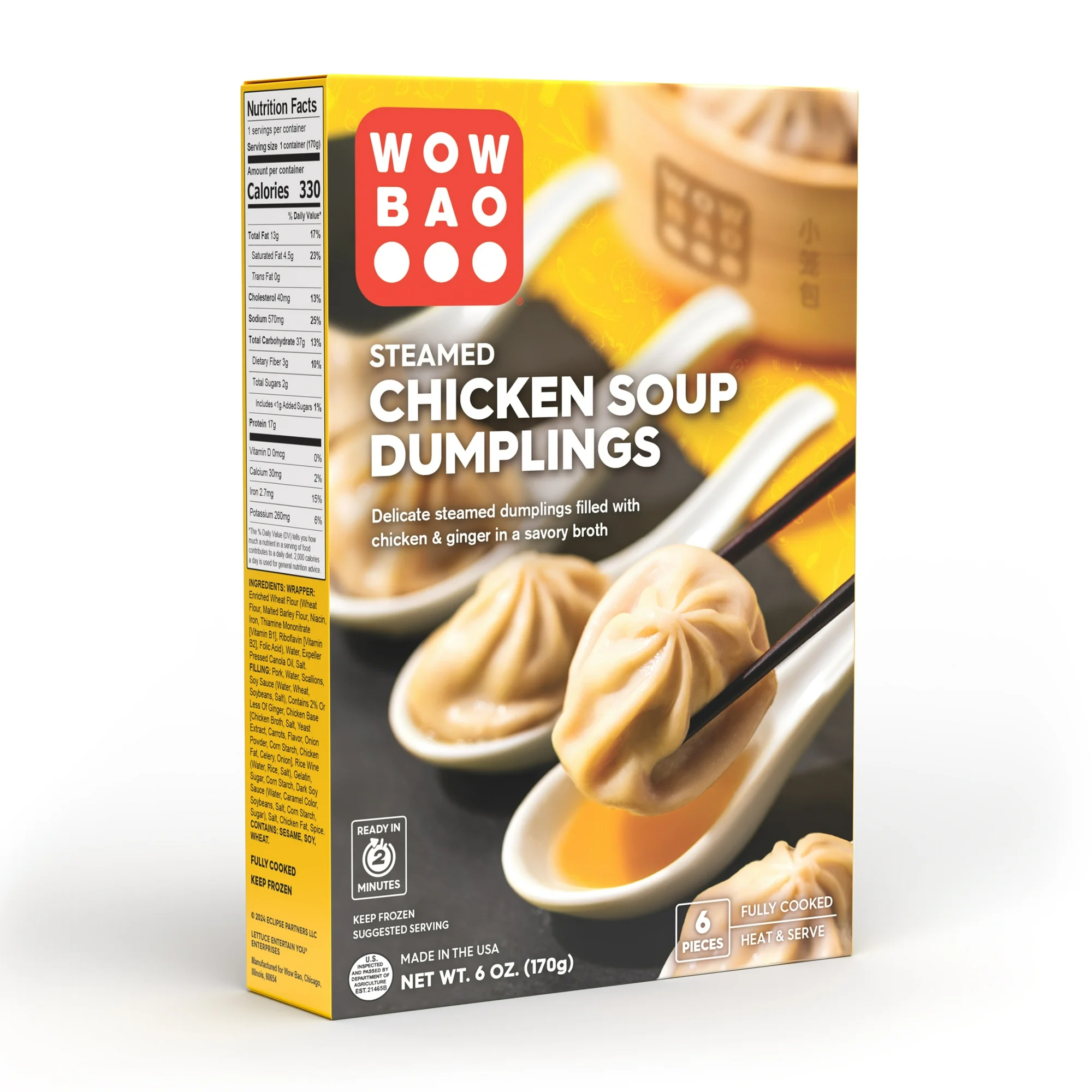 Wow Bao Chicken Soup Dumpling, 6 Pieces, Frozen - Image 4