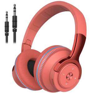 Cshidworld Wireless On-Ear Headphones, Upgraded Bass HiFi Stereo, Foldable and Wireless Wired Mode, Noise Isolating Over-Ear Headphones with Mic and Volume Control for Computer Laptop Mobile