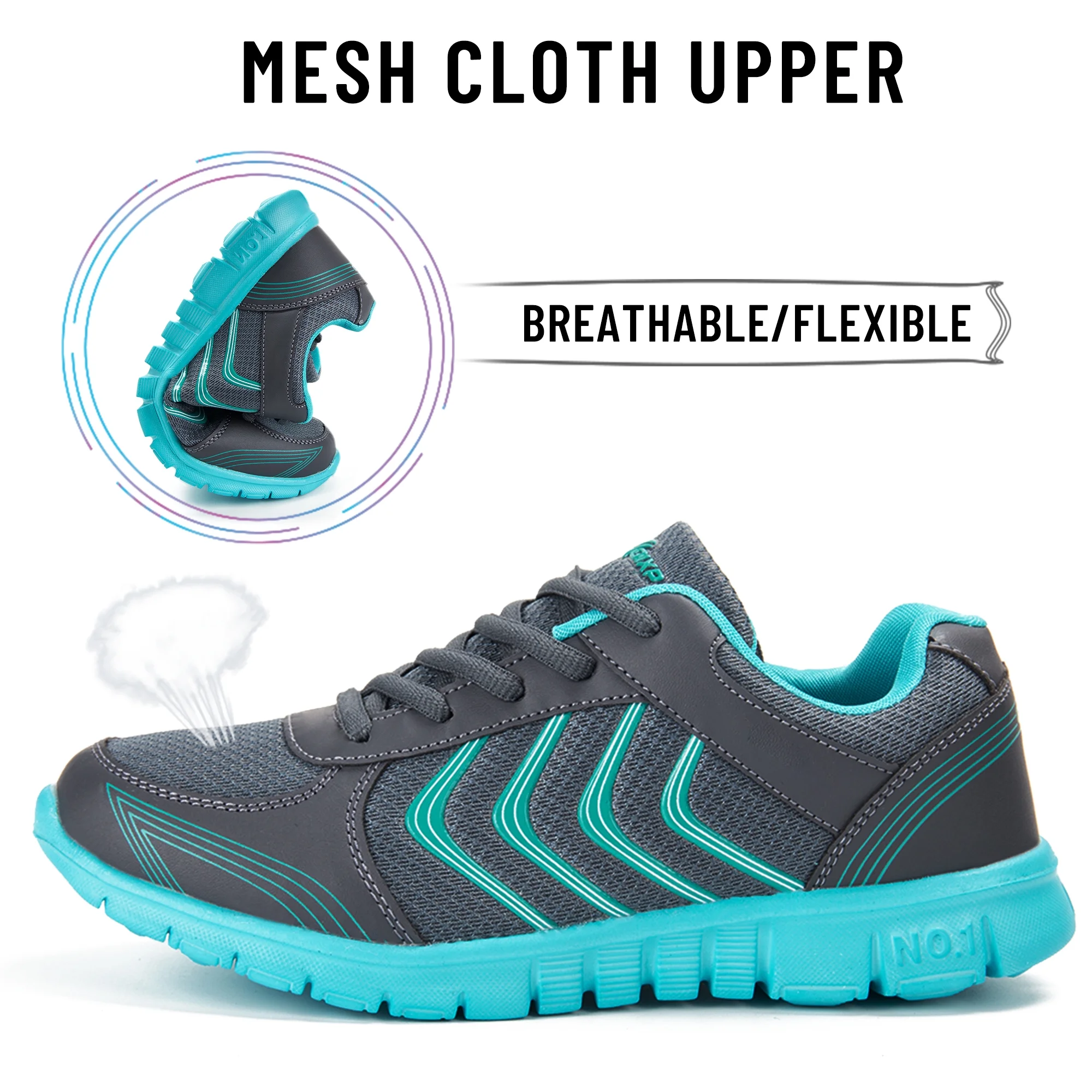 Ecetana Running Shoes for Women Casual Lightweight Tennis Walking Sneakers - Image 4